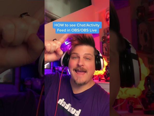 STREAMING TIPS - HOW To See CHAT/ACTIVITY In OBS/OBS LIVE