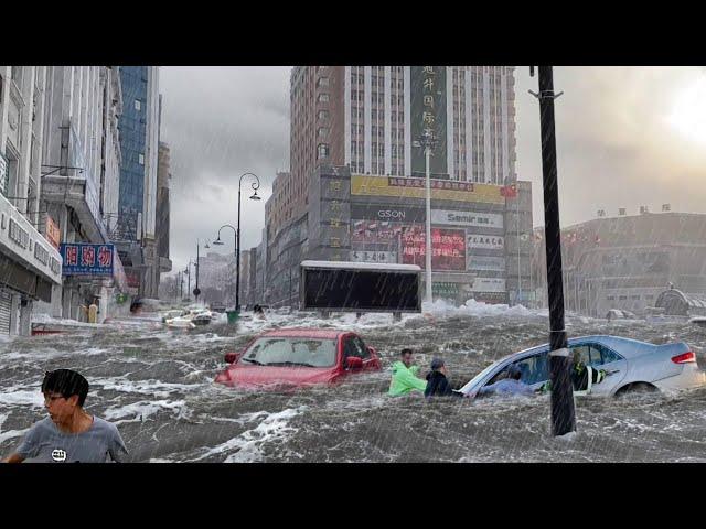 Now Shanghai, China is sinking again! Typhoon Pulasan causes worst flooding