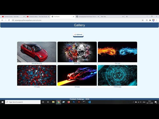 Upload and Display Images in Flask ( YouFrame )