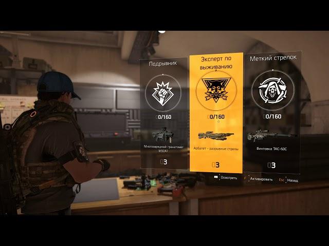 The Division 2 взглянем на дерево навыков специализаций