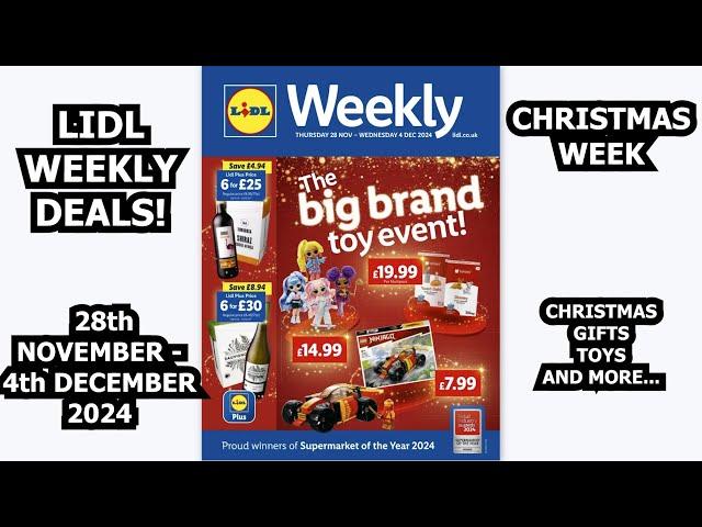 Lidl Weekly Deals 28th November - 4th December 2024 Christmas Week