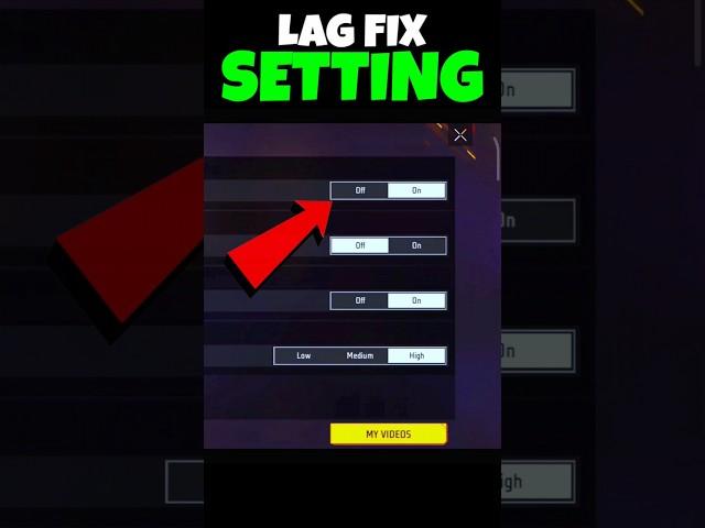 Best Lag Fix Setting in Free Fire 2024 