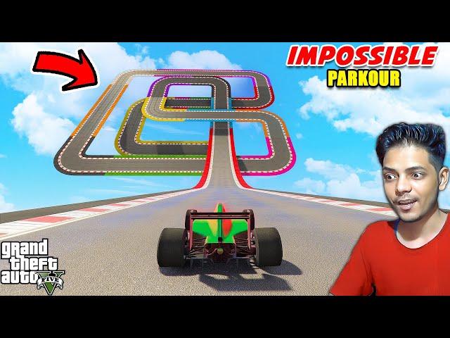 99.99% People Totally Confused This Impossible F1 Car Parkour Race in GTA 5!