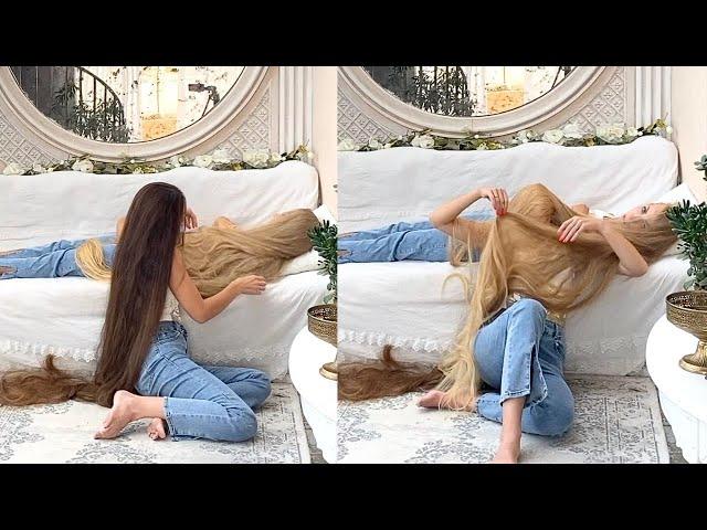 RealRapunzels | Floor Length Hair in Sofa Perfection (preview)