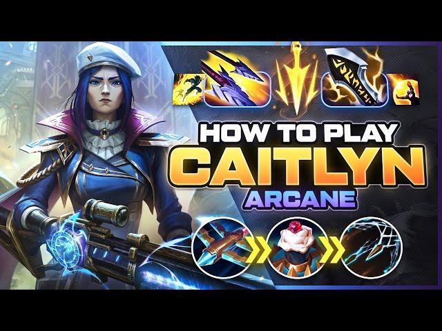 HOW TO PLAY CAITLYN FROM ARCANE | Build & Runes | Season 14 Cait guide | League of Legends