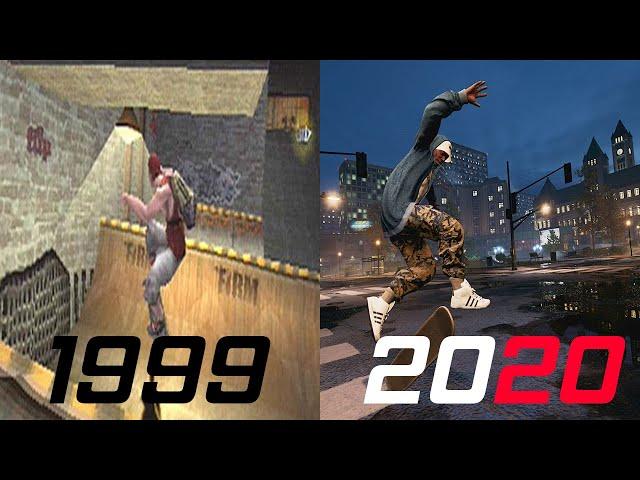 Evolution of Tony Hawk's Games 1999 2020