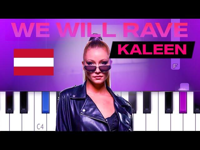 Kaleen - We Will Rave (Easy Piano Tutorial)