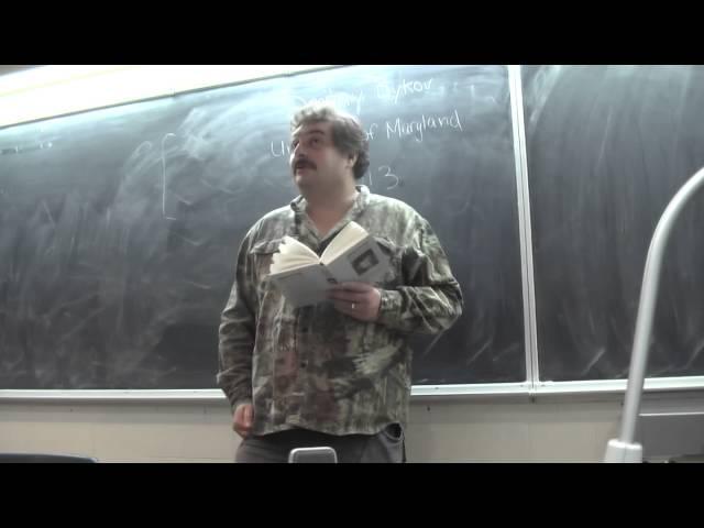 Dmitry Bykov Poetry Reading 10/29 UMCP