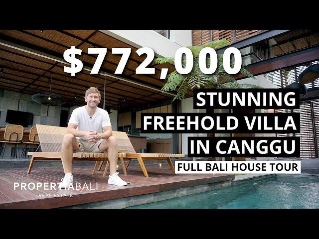 Stunning Freehold Bali Villa For Sale In Canggu  [Full Bali Villa Tour]