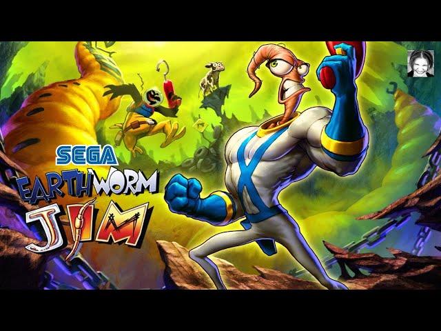 Earthworm Jim (Червяк Джим) Полное Прохождение топ Классики!