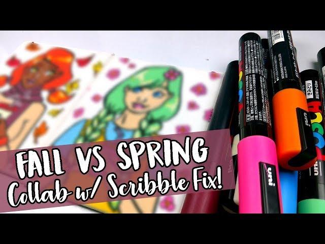 FALL vs SPRING ~ Collab w/ Scribble Fix!
