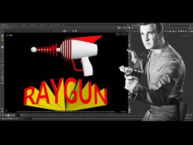 Houdini 20 - model a raygun