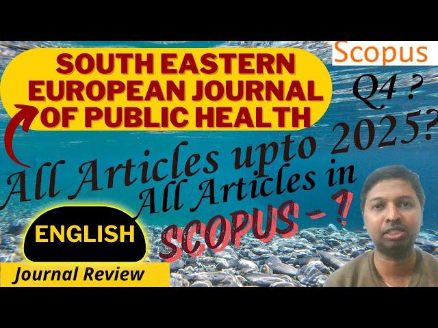 Christo Ananth - South Eastern European Journal of Public Health - Scopus - Genuine Review - English