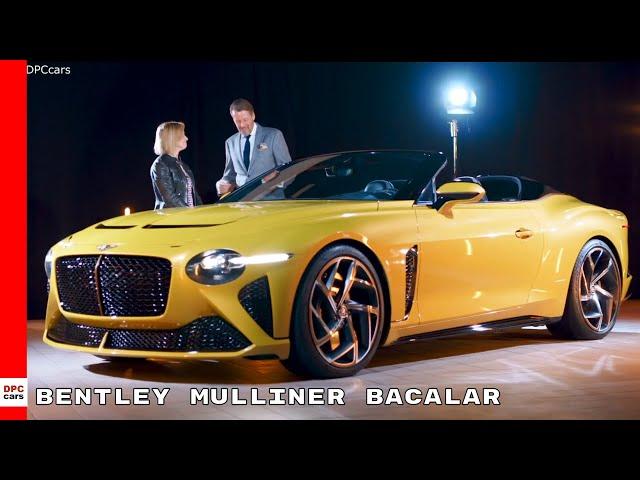 Bentley Mulliner Bacalar Reveal