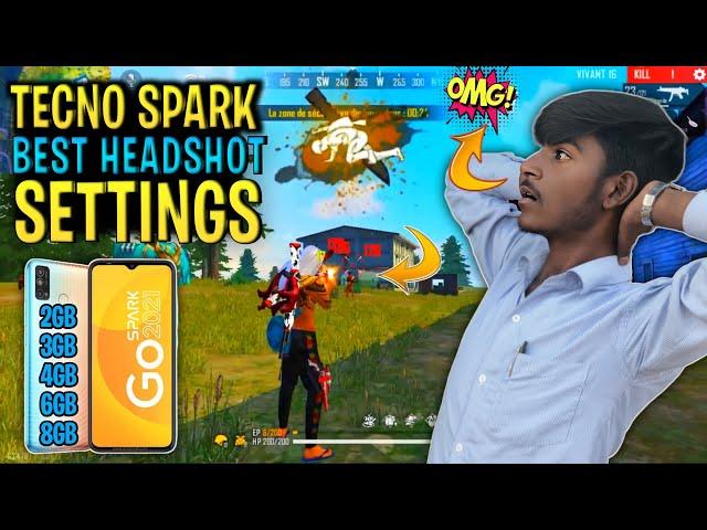 TECNO SPARK GO FREE FIRE SENSITIVITY 2023 || TECNO FREE FIRE HEADHSOT SETTINGS 2023 || DPI FOR TECNO