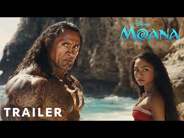 MOANA Live Action - Concept Trailer (2024) Zendaya, Dwayne Johnson | Disney