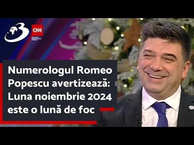 Numerologul Romeo Popescu avertizează: Luna noiembrie 2024 este o lună de foc