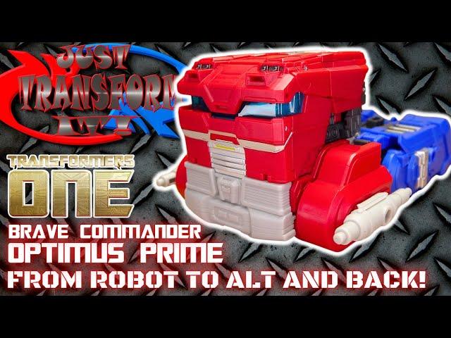 JUST TRANSFORM IT!: Transformers One Brave Commander Optimus Prime