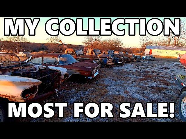 My Collection of Old Cars & Trucks Saved From Scrap! | MOST FOR SALE! Trucks, Cars, Projects, Parts!