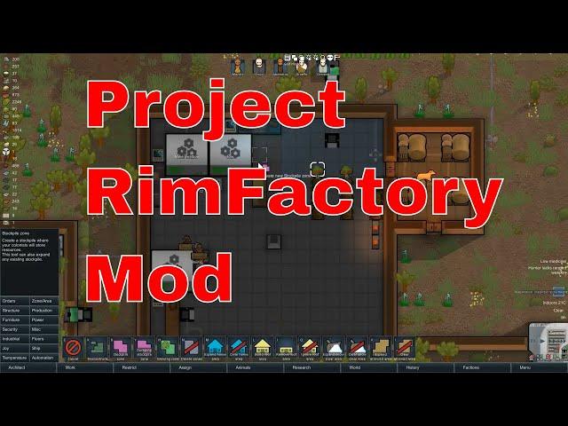 Rimworld Beta 18 Project RimFactory mod  - Rimworld Project RimFactory Tutorial