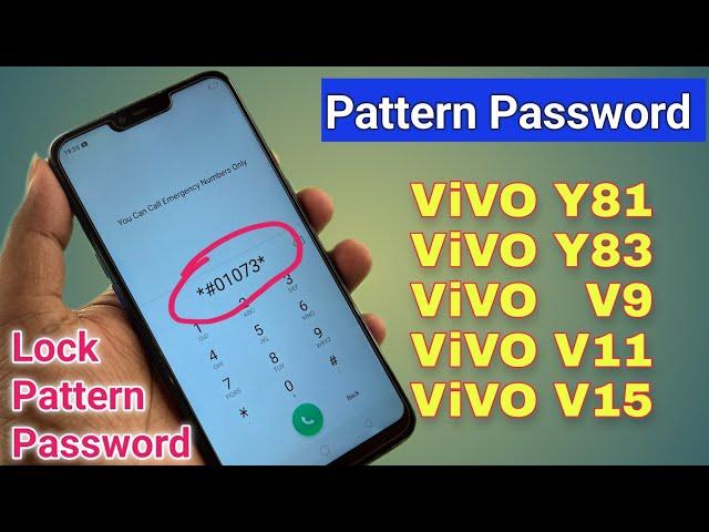 Vivo Y81 Pattern Unlock || Vivo Y83, Y81, V9, V11, V15 All Type Password, Pattern Lock Remove