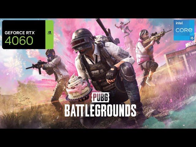 PUBG Battlegrounds RTX 4060 FPS TEST | PUBG RTX 4060 & i5 12400F Benchmark 1080p/1440p/4K