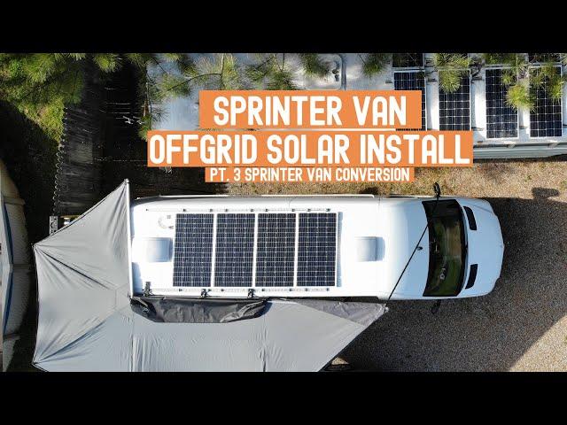 From VAN to TINYHOME | OFF GRID Solar Panels + DIY Rack ፧ Sprinter Van Build