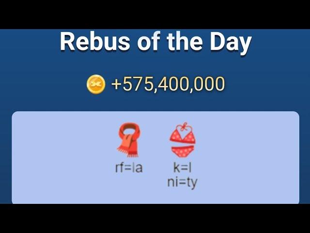 Rebus Of The Day Musk Empire 15 September | X Empire Rebus Of The Day Today | Rebus Of The Day Today