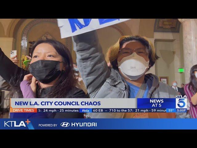 Chaos at L.A. City Council