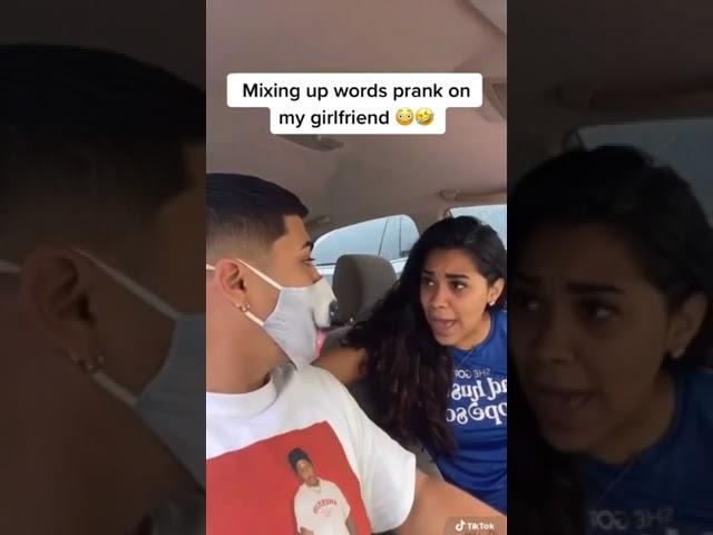 Mixing up words PRANK ON GF! #shorts