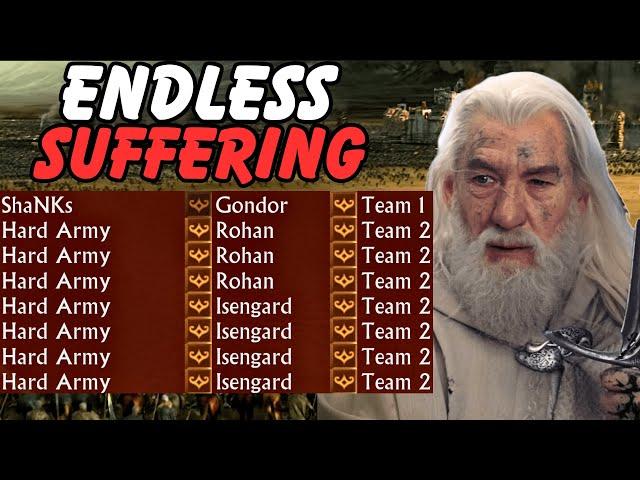 Gondor VS 7 Hard Army | AI went CRAZY! | Battle for Middle-Earth Gameplay