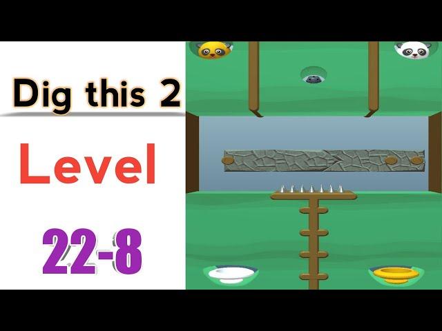 dig this 2 level 22-8 solution - dig this 2 world 22 level 8 solution - GRAVEYARD level 8 gameplay