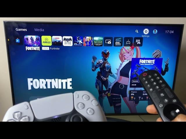 Use LG TV Remote To Control Playstation 5 Menu