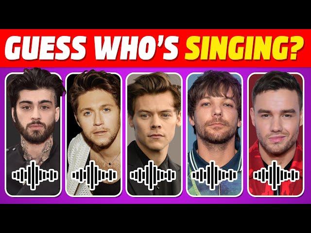 Guess the voice of One Direction members | Guess who's singing quiz | Directioners Songs Quiz 2025