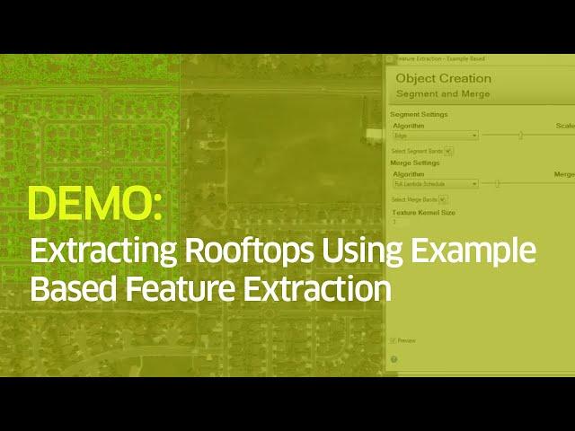 Extracting Rooftops Using Example Based Feature Extraction | Demo