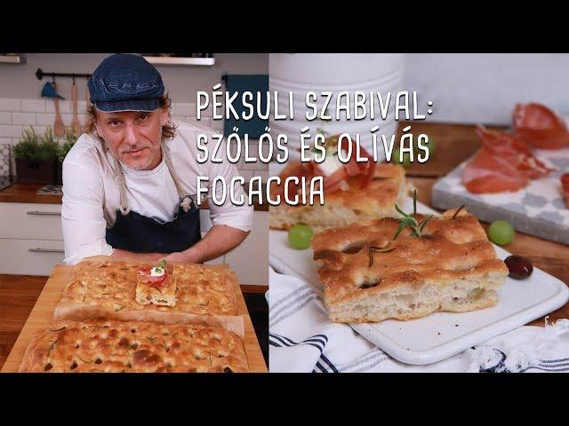 Péksuli Szabival: Szőlős és olívás focaccia | Mindmegette.hu