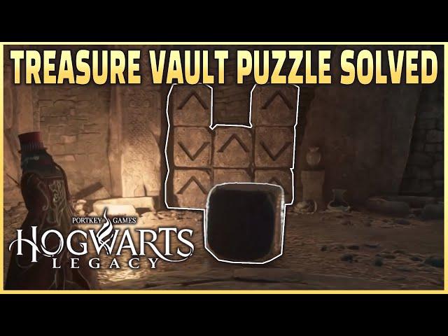 Hogwarts Legacy : How to solve the Treasure Vault puzzle with arrows on stone blocks!