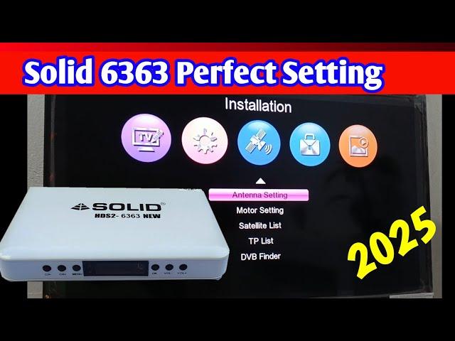 Solid 6363 set top box | Solid 6363 set top box channel search