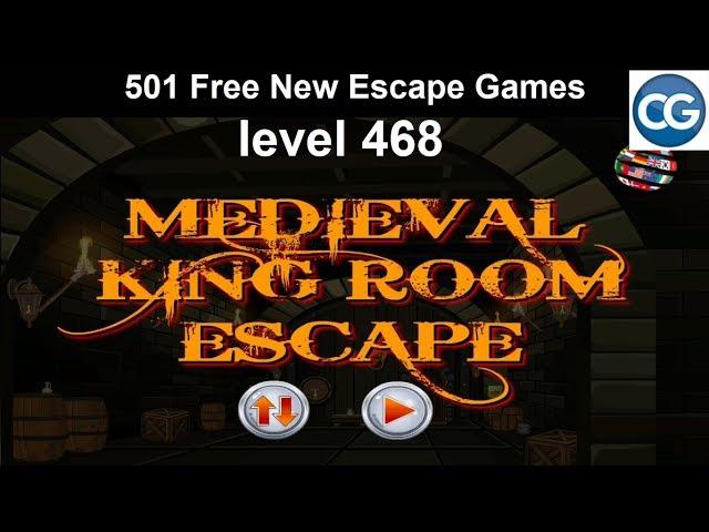 [Walkthrough] 501 Free New Escape Games level 468 - Medieval king room escape - Complete Game