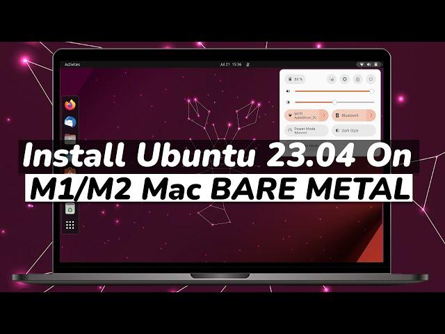 How TO install UBUNTU 23.04 On M1/ M2 Mac NATIVELY  || RUN Ubuntu On Bare Metal On Apple silicon MAC