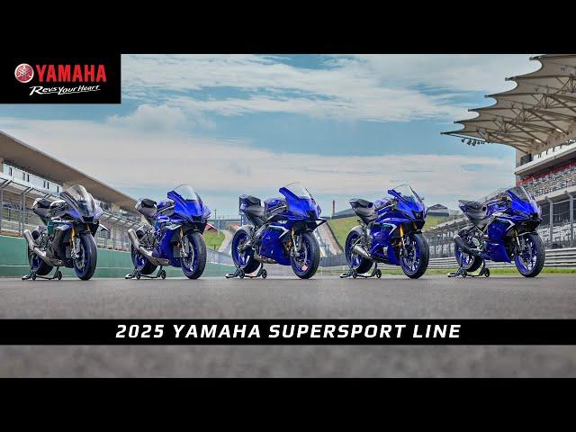 Make R World Your World. The 2025 #Yamaha Supersport Lineup