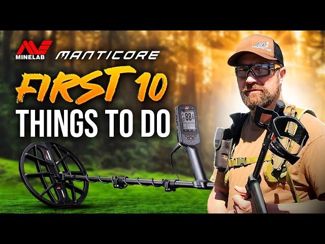 New Minelab Manticore? First 10 Things To Do! Tips