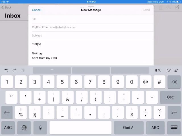 iOS 11 ile gelen yeni iPad klavyesi