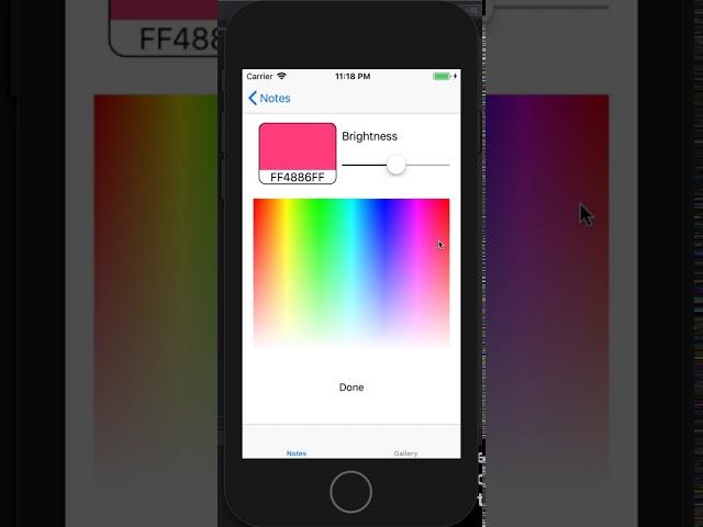 Stepik Yandex iOS Development. Final Notes App with Color Picker.