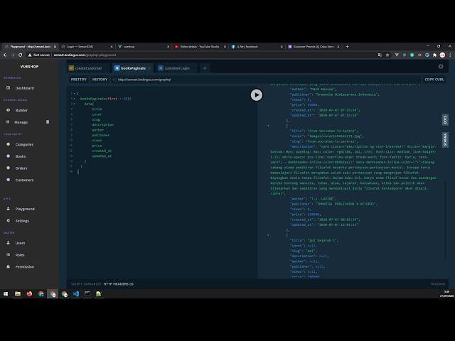 SemartCMS Demo | Tech Stack : Laravel, Vue JS, GraphQL, MySQL