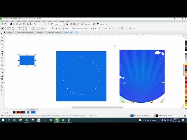Corel Draw Tips & Tricks Interactive Fill Tool make a new color and more