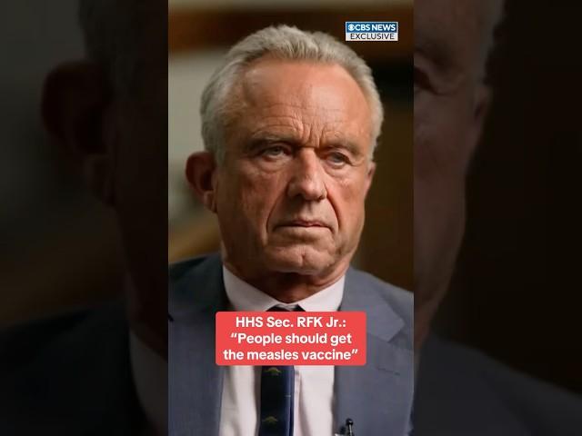 RFK Jr.: "People should get the measles vaccine" #shorts