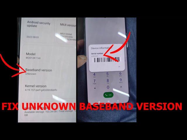 FIX UNKNOWN BASEBAND IN ANY PHONE NETWORK NOT WORKING!!!