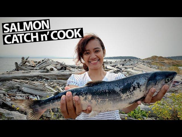 SALMON fishing in WASHINGTON State | Catch n’ Cook, Camping