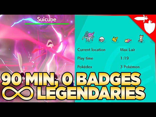 90 Minutes for Unlimited Legendary Pokémon (0 BADGES NEEDED) Pokemon Sword & Shield DLC Crown Tundra